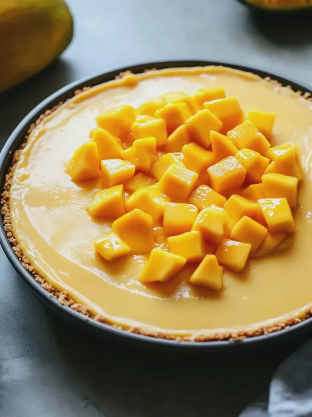 Pay de mango sin horno fácil y rápido