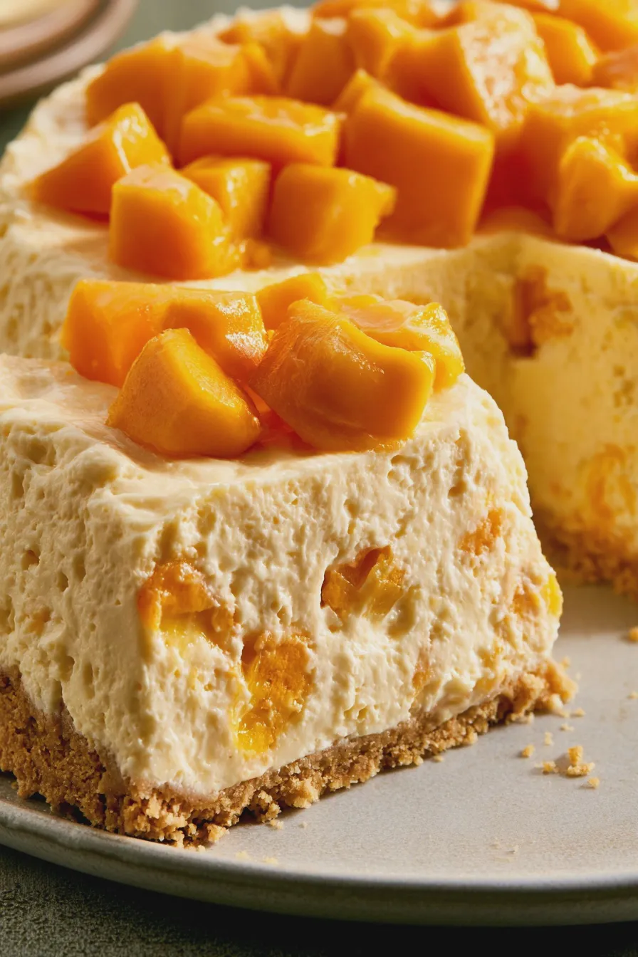 pay de mango sin horno