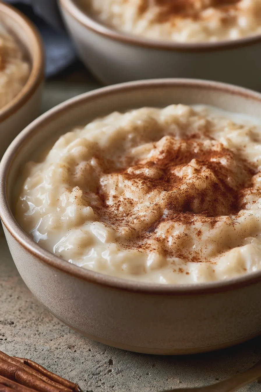 arroz con leche y canela