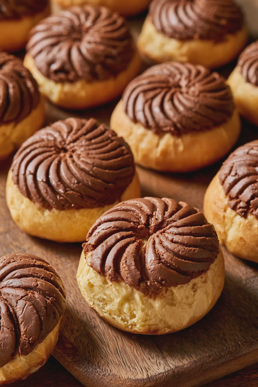 conchas de chocolate