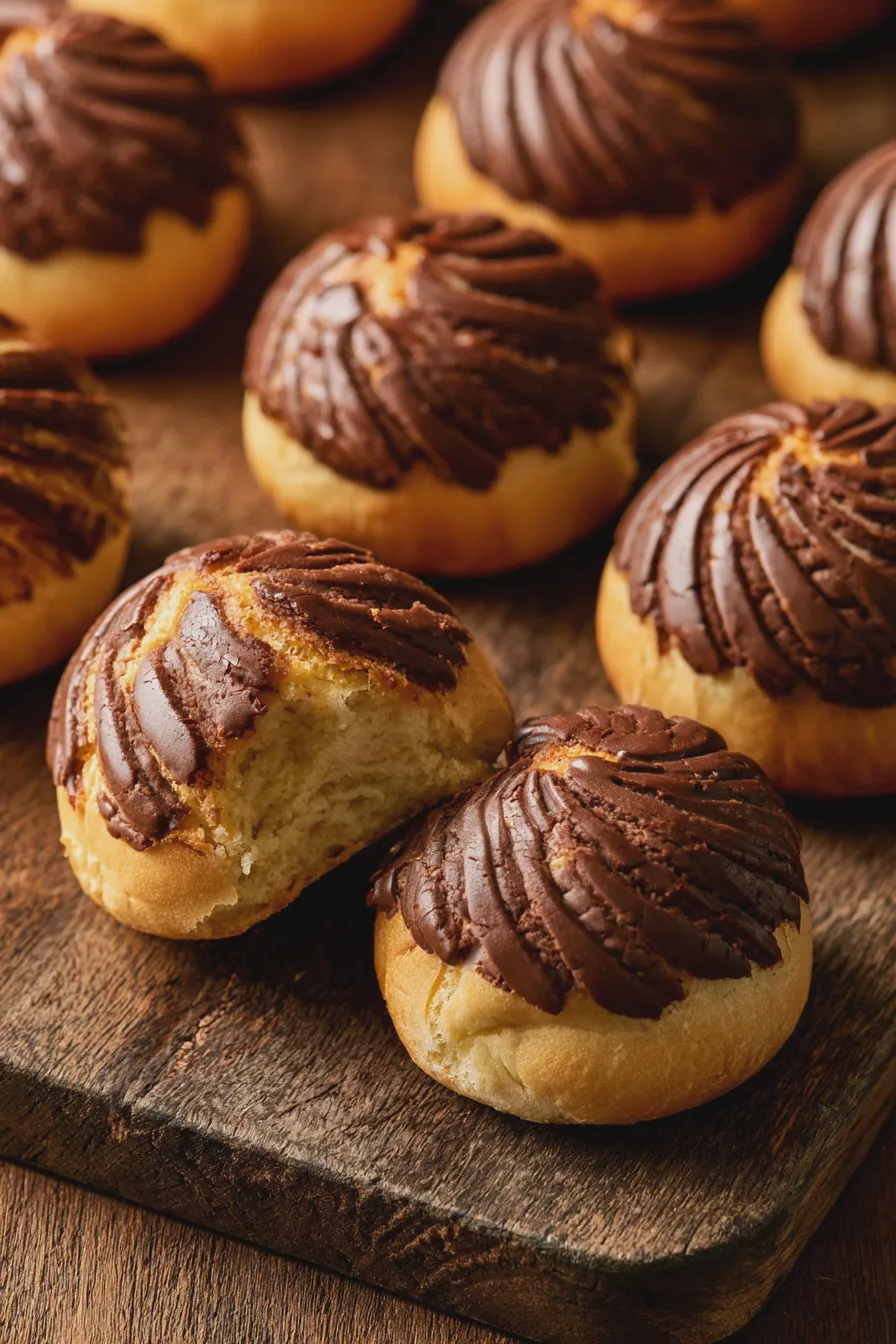 conchas de chocolate