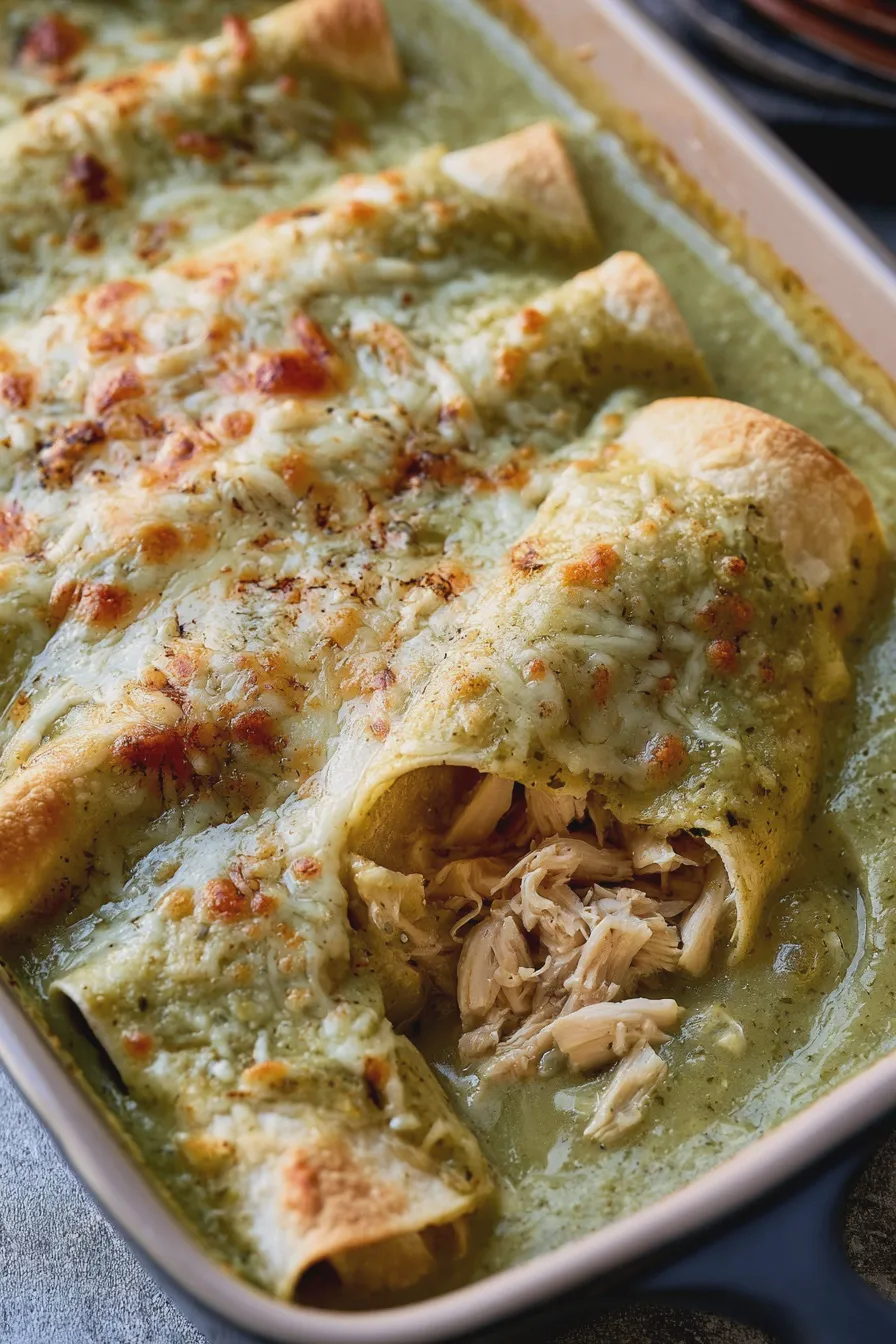 enchiladas suizas de pollo