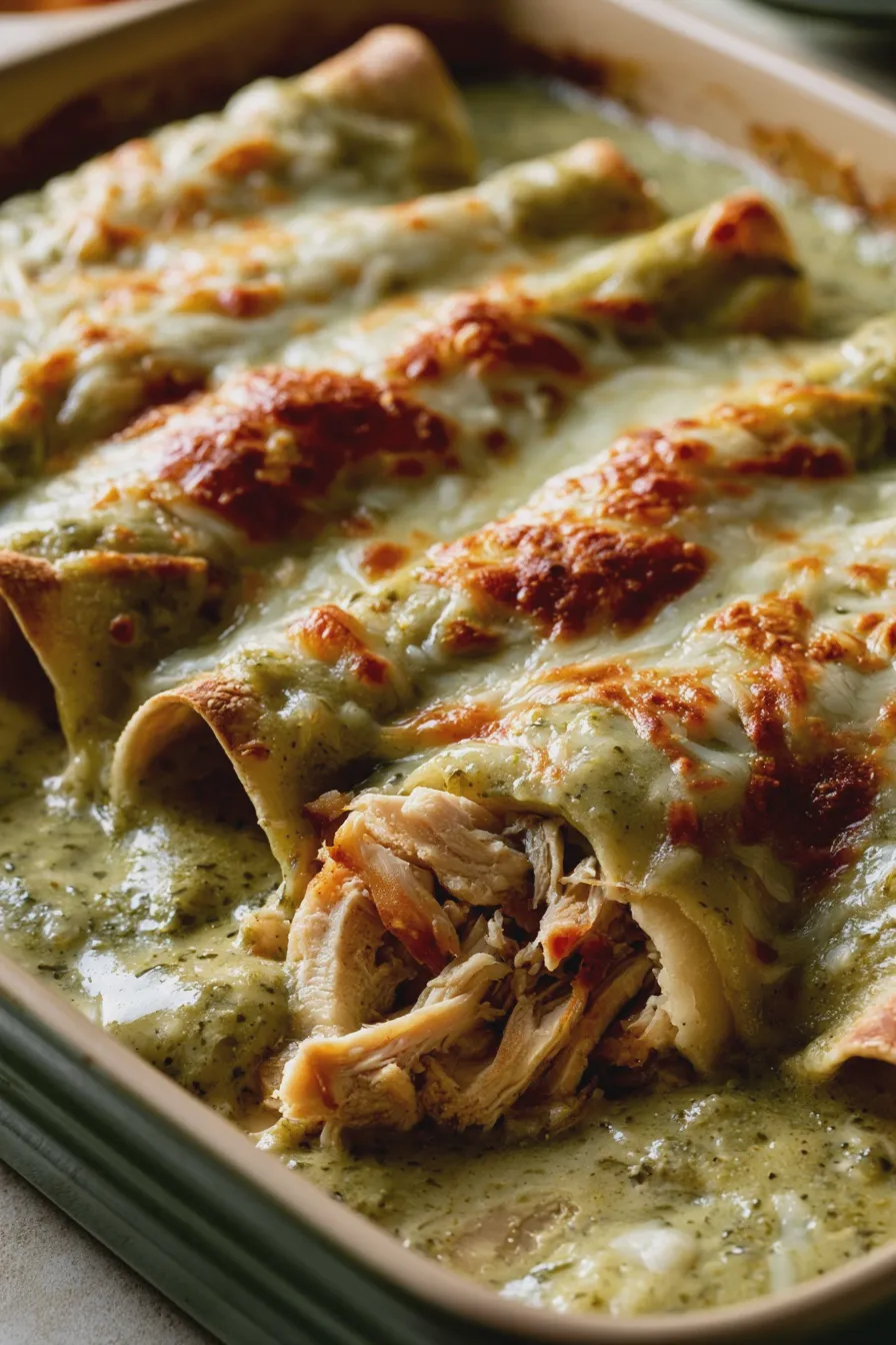 enchiladas suizas de pollo
