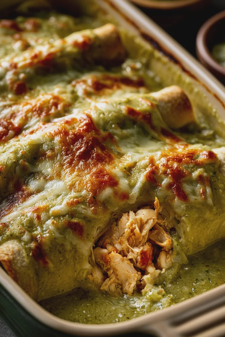 enchiladas suizas de pollo