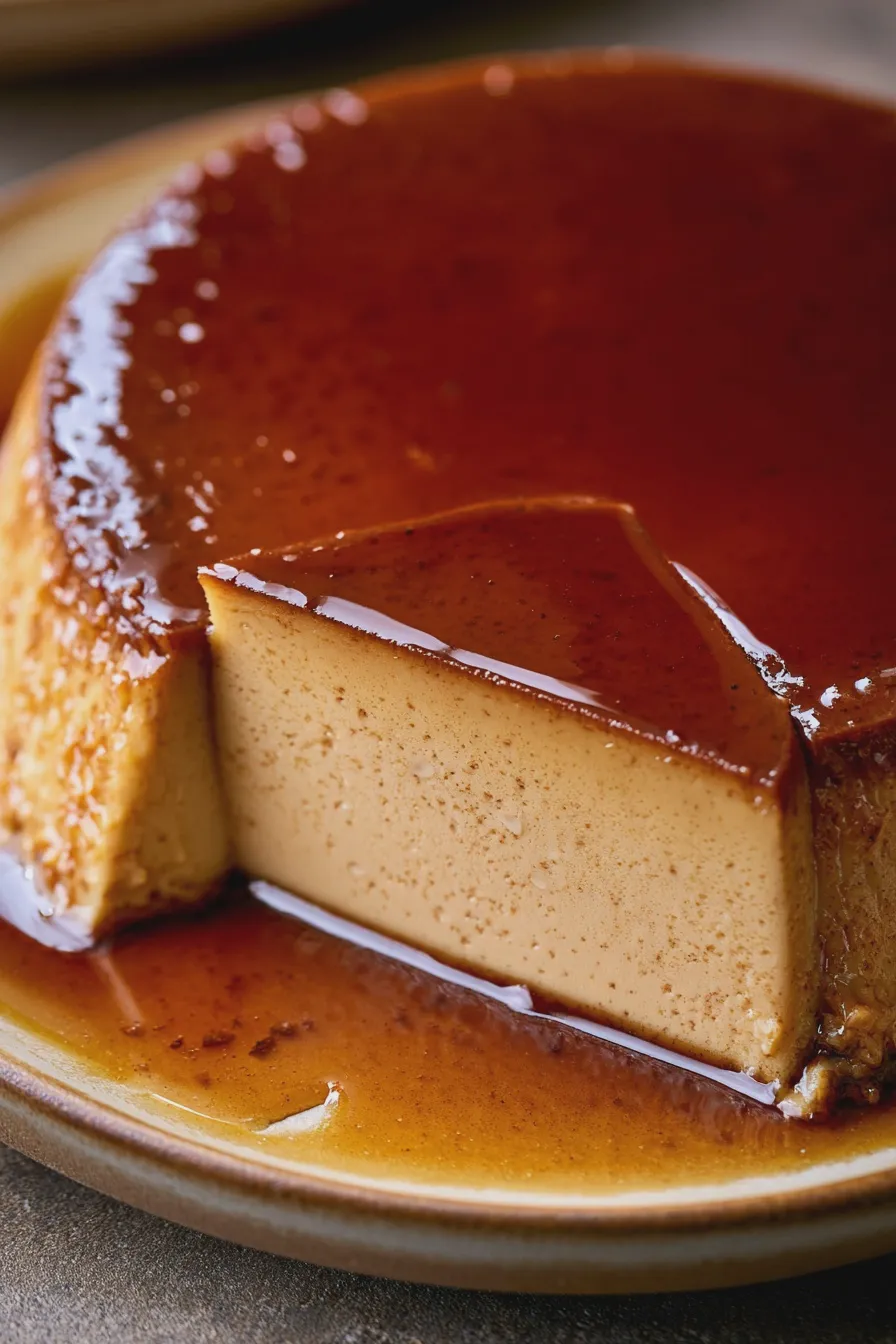 flan de café
