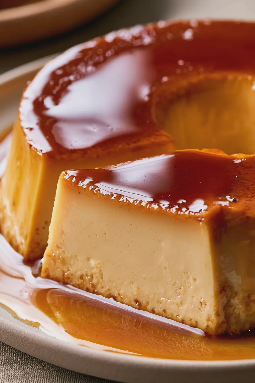 flan de café
