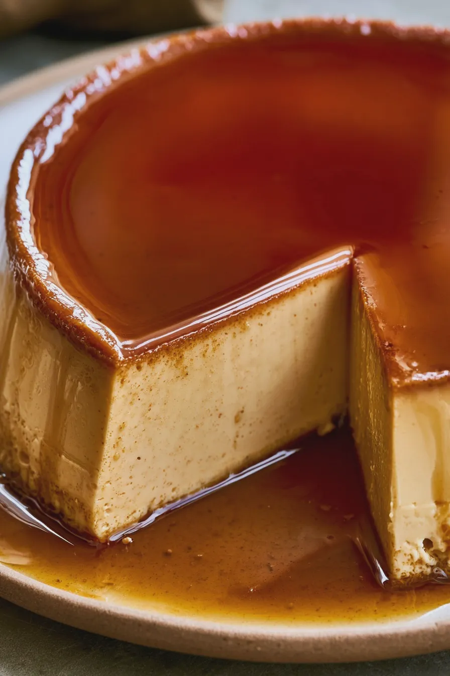 flan de café