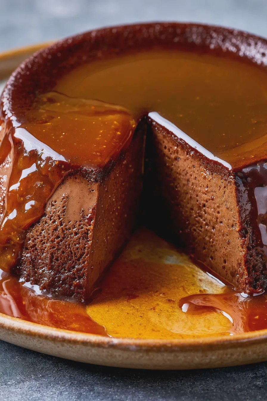 Flan de chocolate cremoso fácil y rápido de hacer