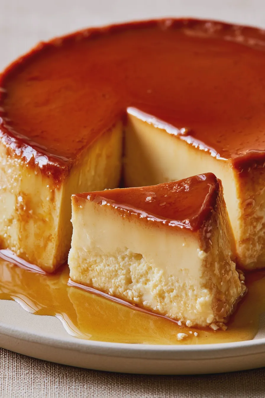 flan de queso crema