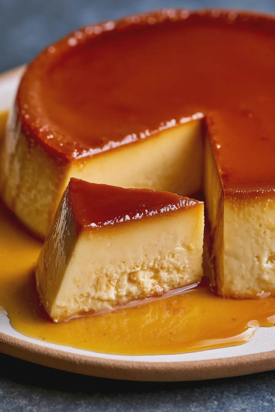 flan de queso crema