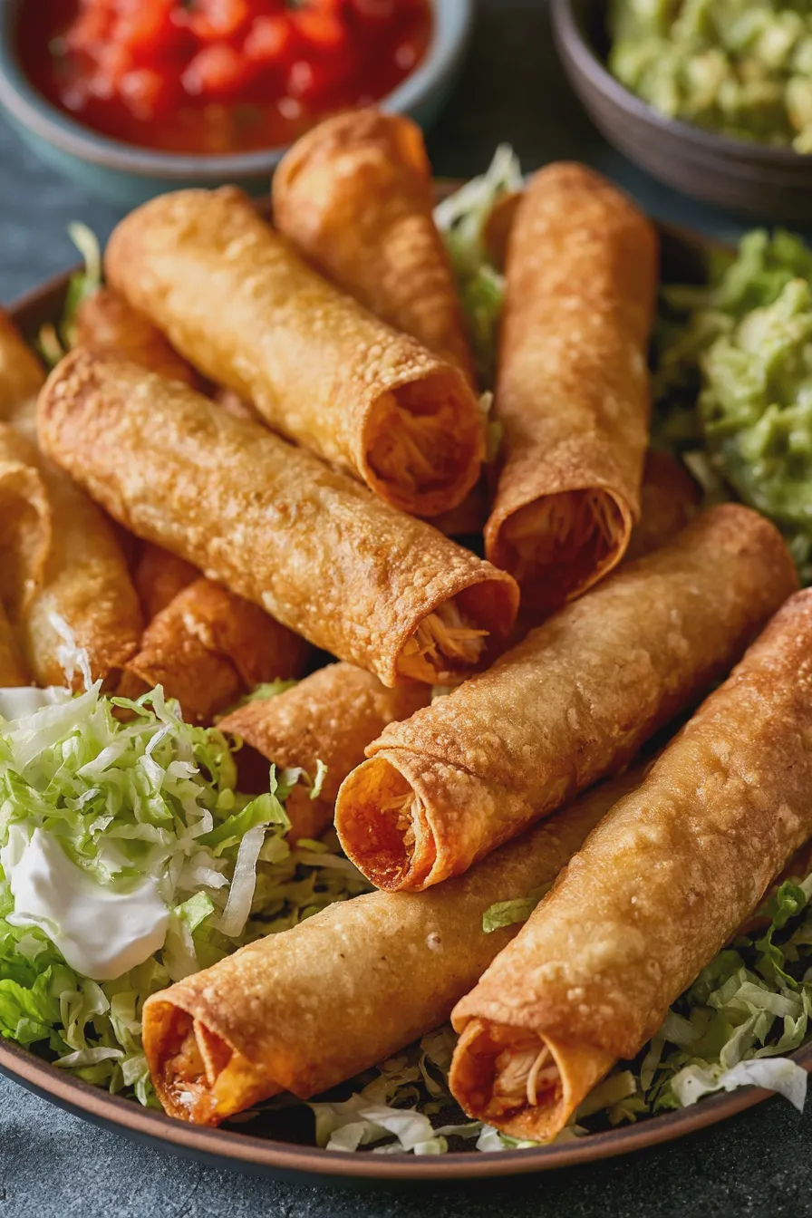 flautas de pollo