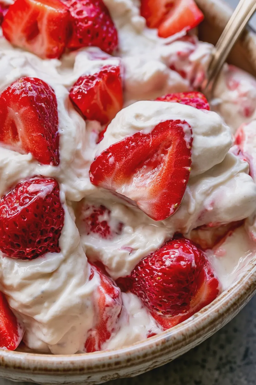 fresas con crema
