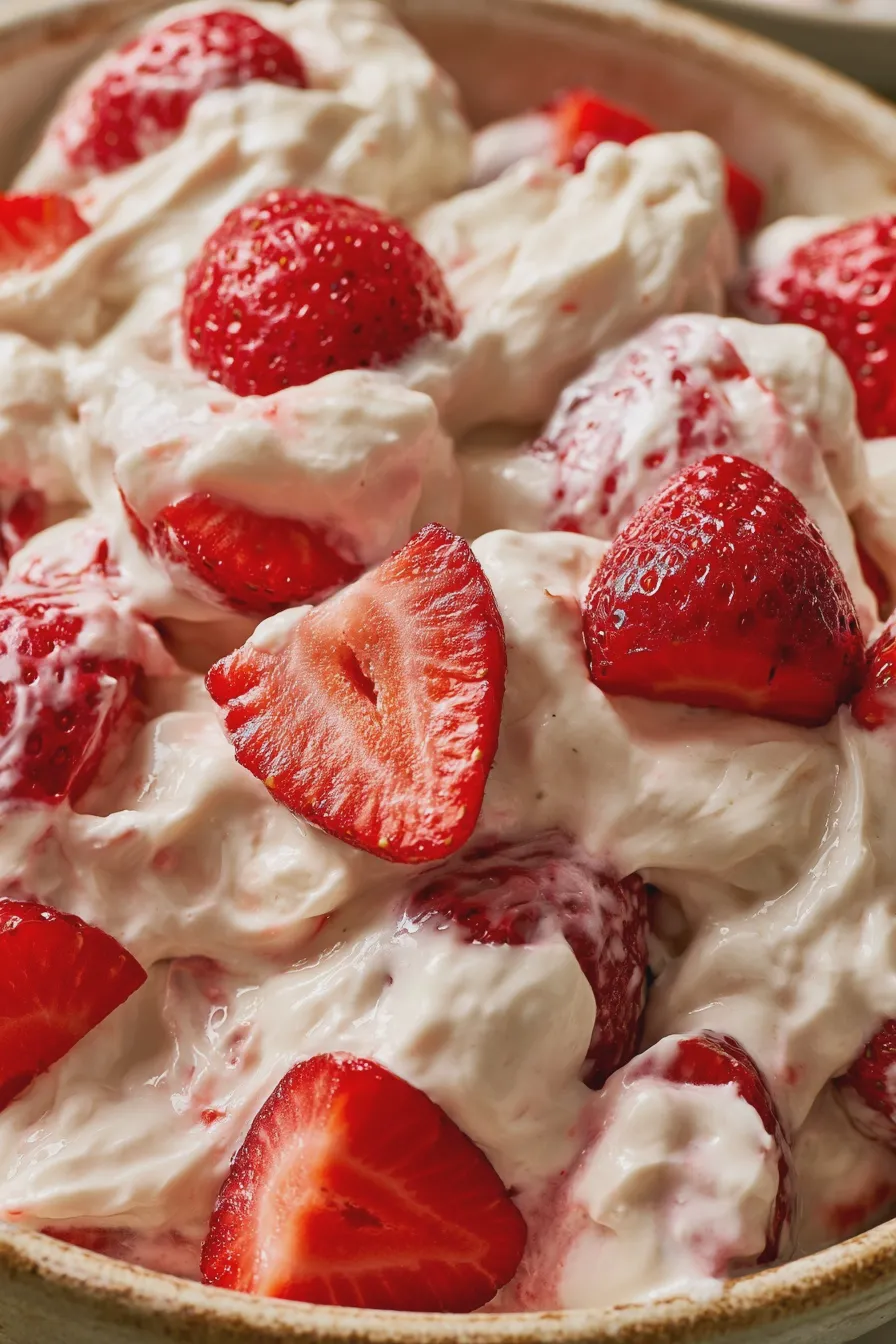 fresas con crema
