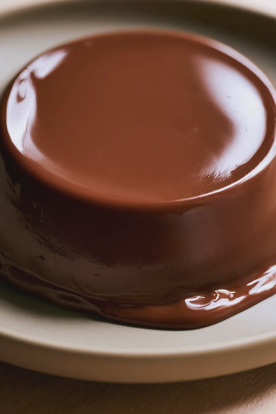 gelatina de chocolate