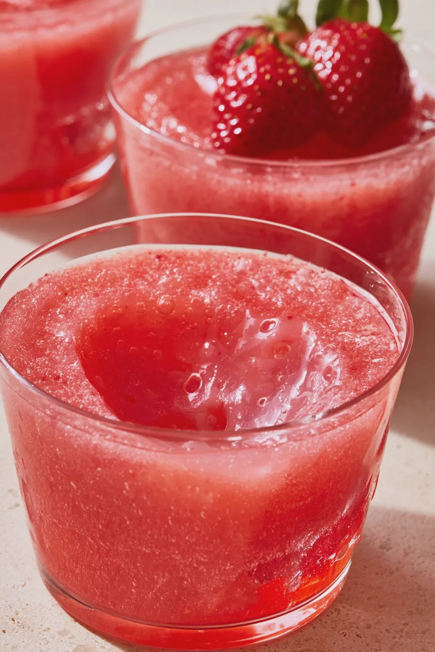 gelatina de fresa con crema