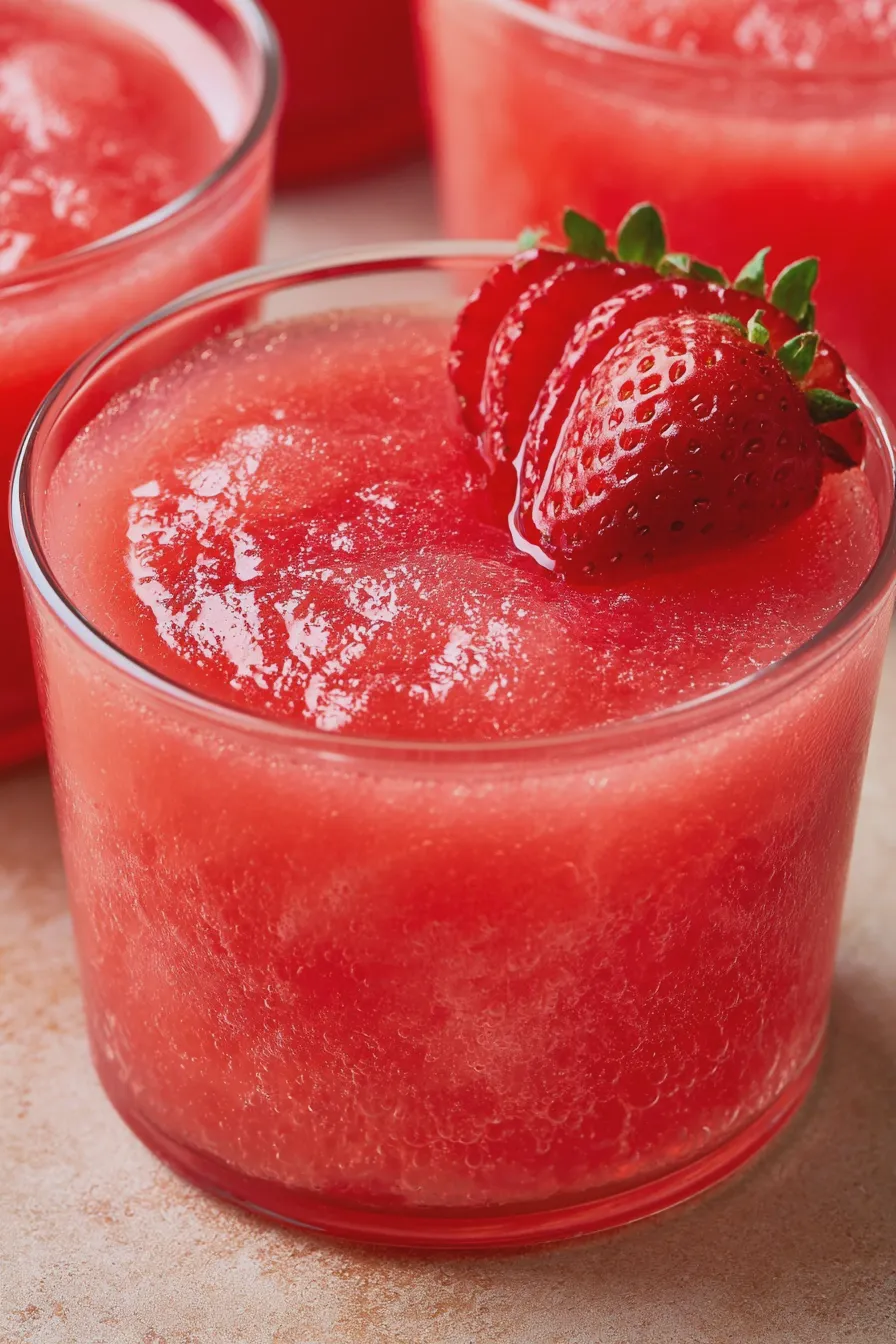 gelatina de fresa con crema