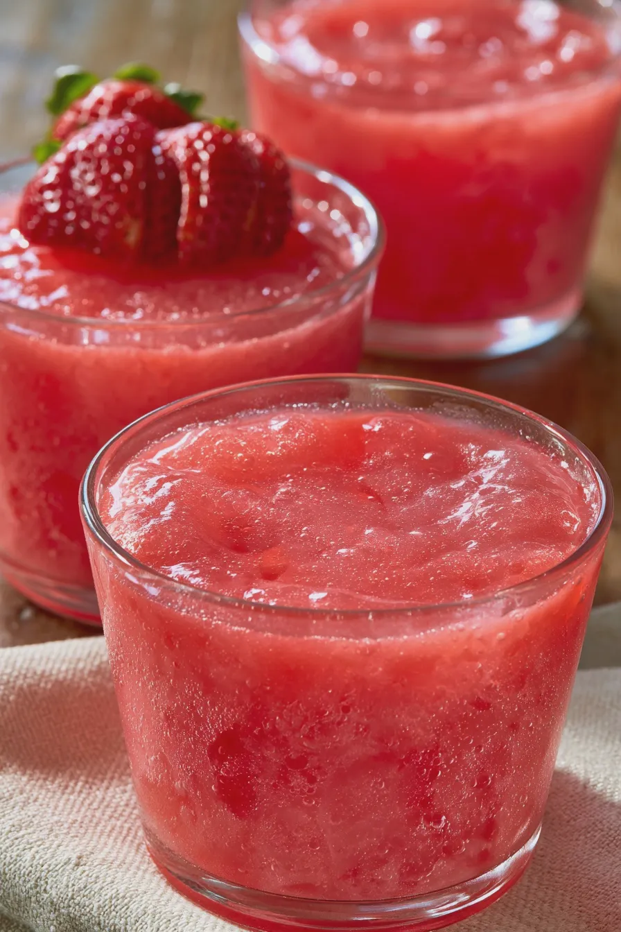 gelatina de fresa con crema