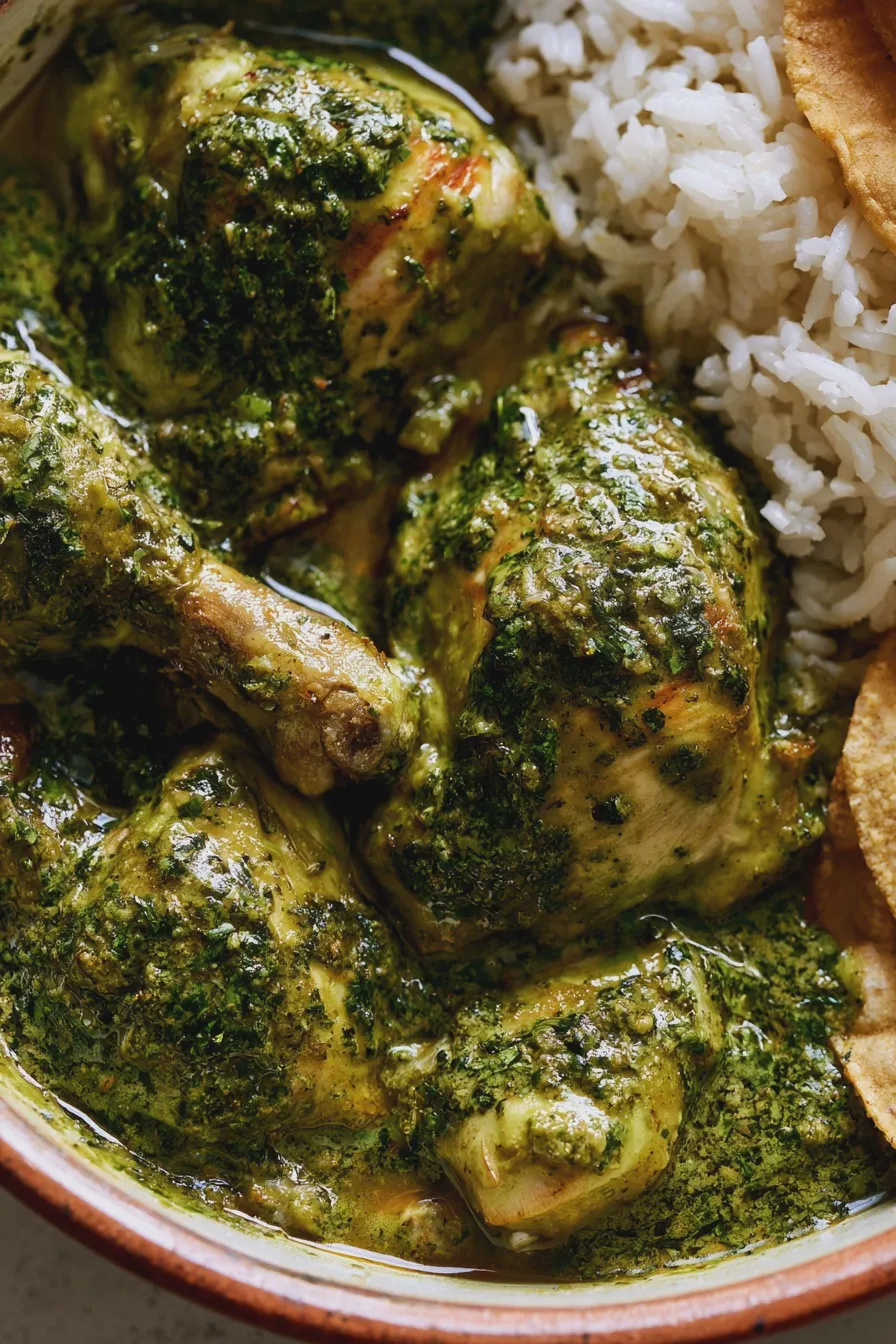 mole verde de pollo