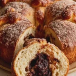pan de muerto relleno de chocolate