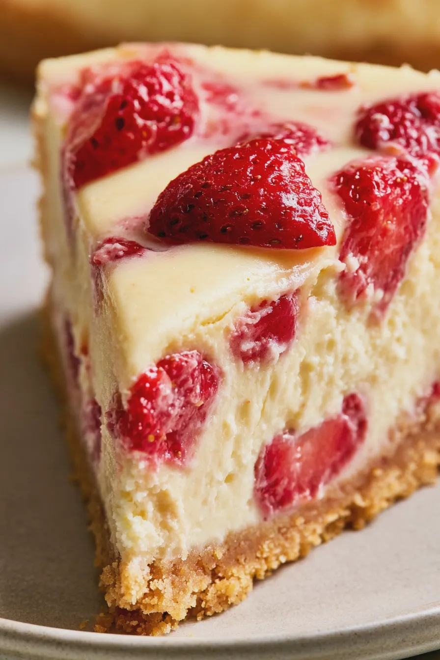 pay de queso con fresa
