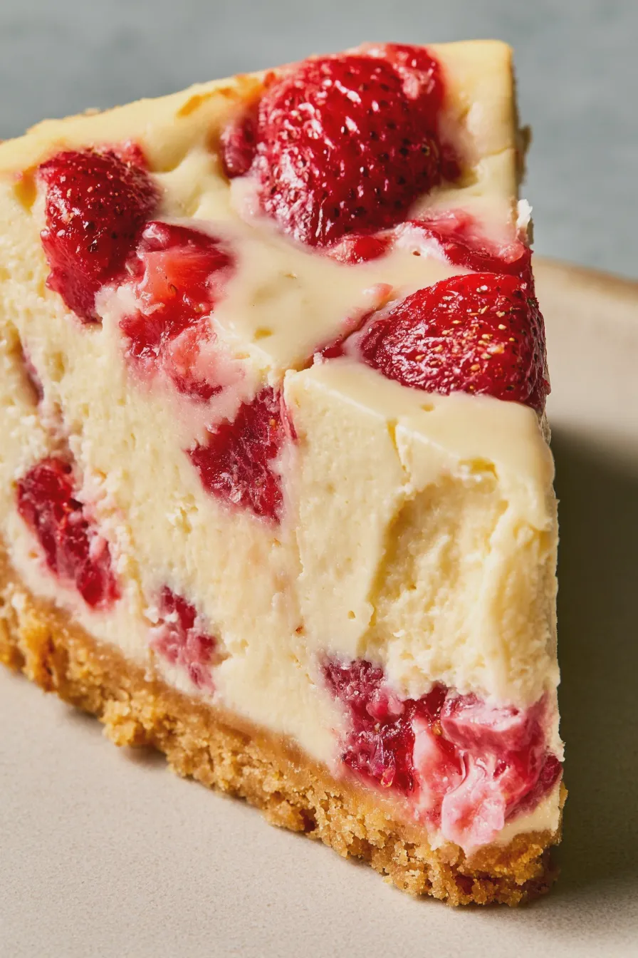 pay de queso con fresa