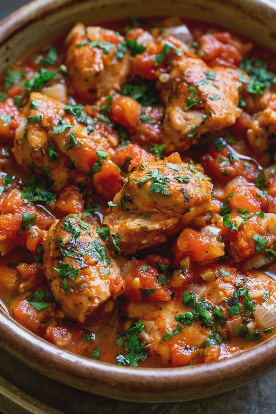 Pollo a la Mexicana Fácil y Rápido