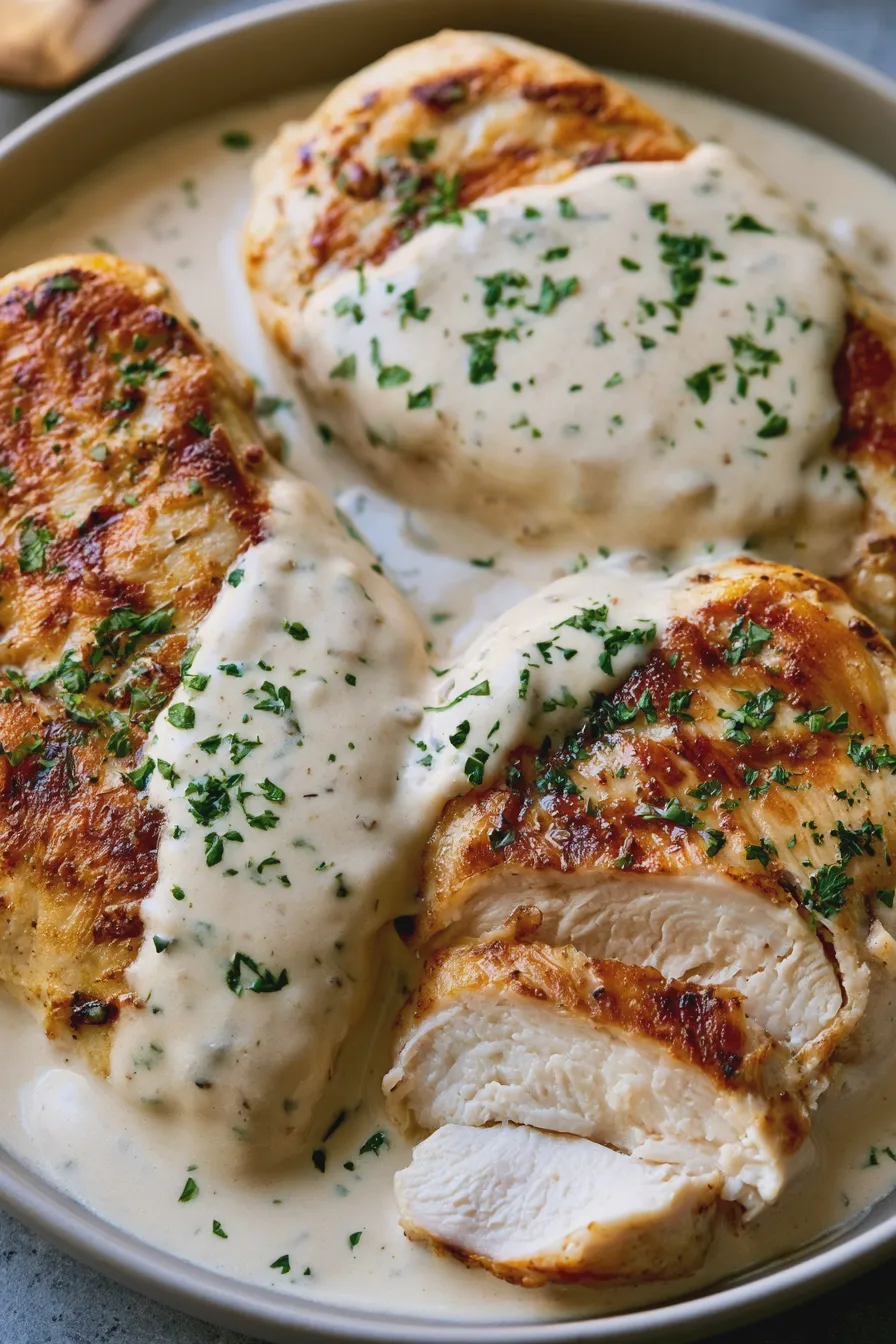 Pollo con Crema Fácil y Rápido