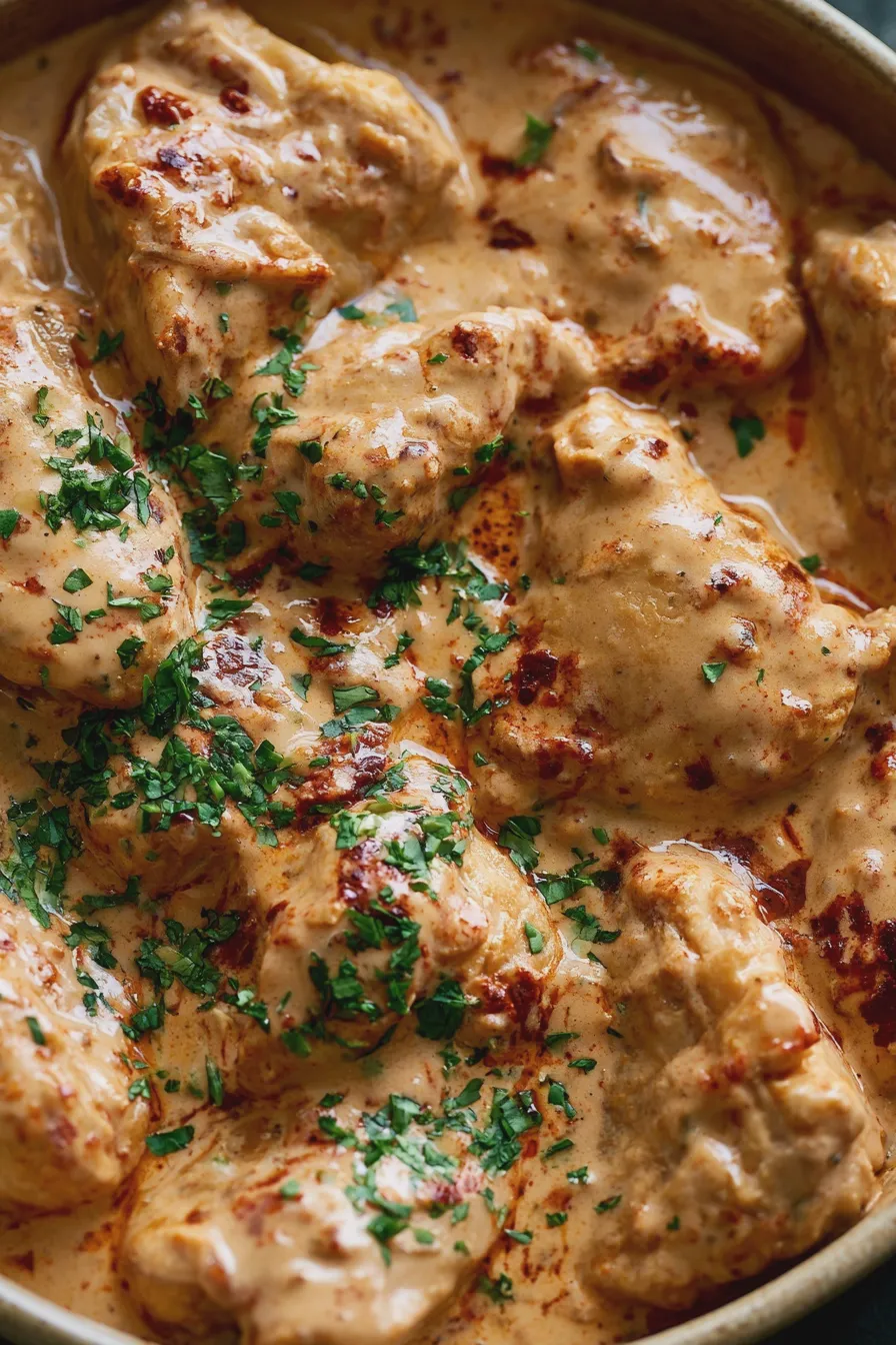 Pollo en Crema de Chipotle Fácil y Rápido