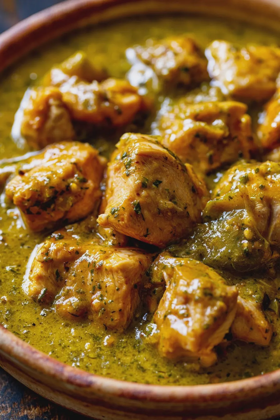 pollo en salsa verde