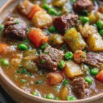 sopa de carne de res