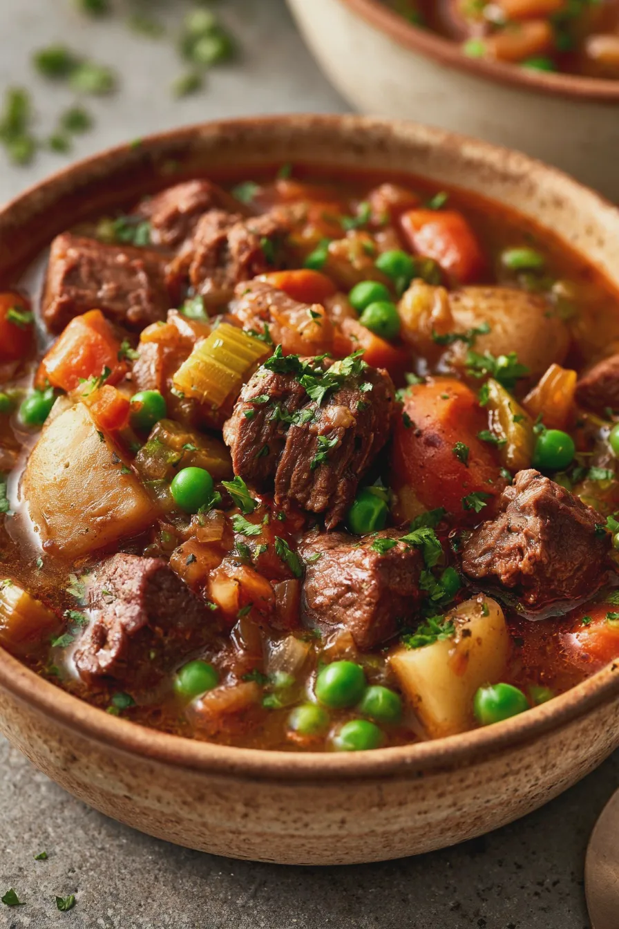 sopa de carne de res