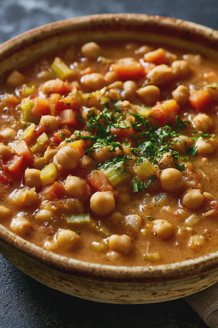 sopa de garbanzos