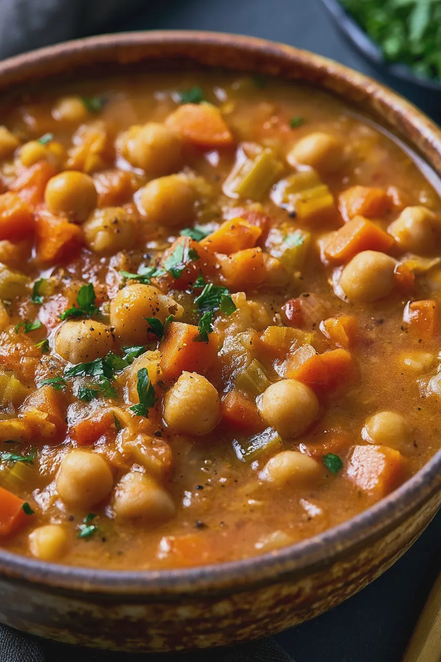 sopa de garbanzos