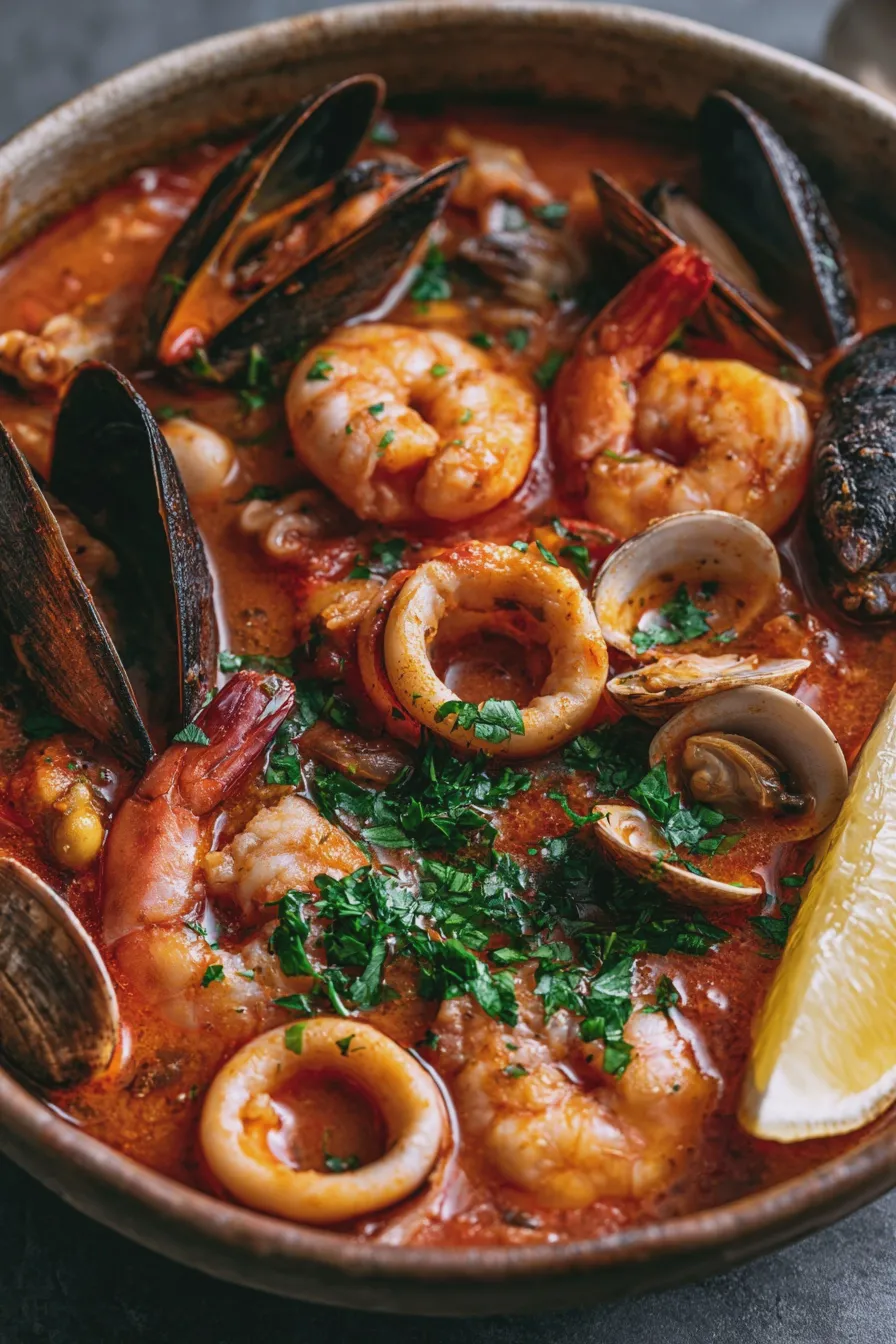 Sopa de mariscos fácil y rápida para toda la familia