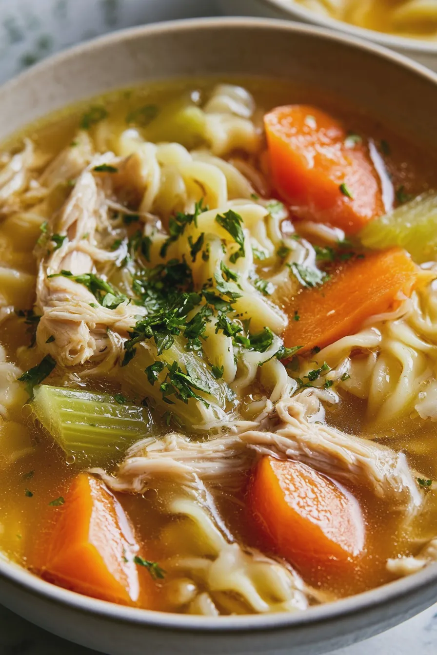 sopa de pollo
