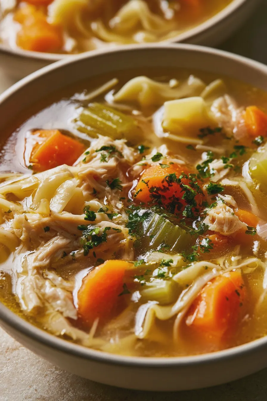 sopa de pollo
