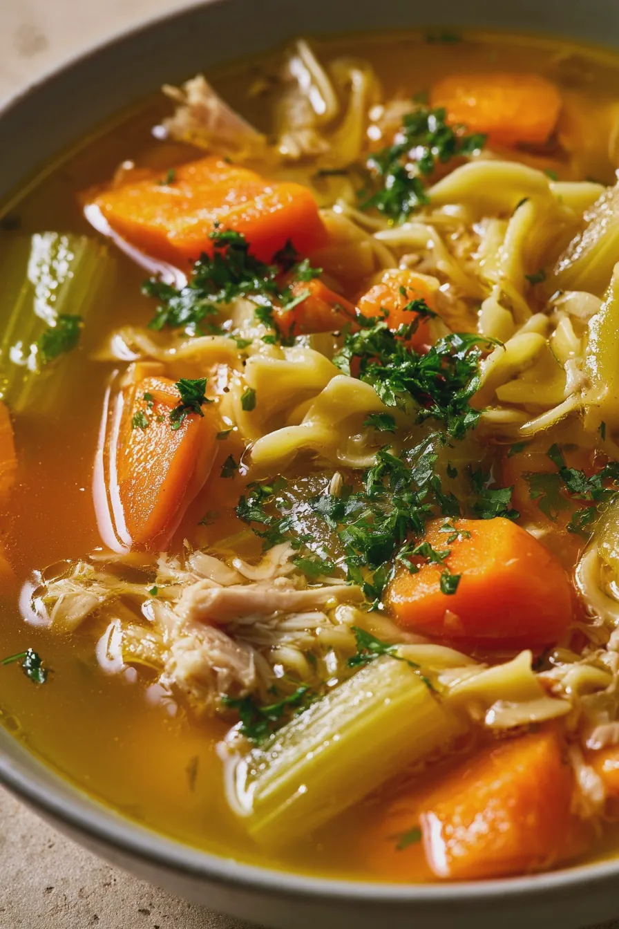 sopa de pollo