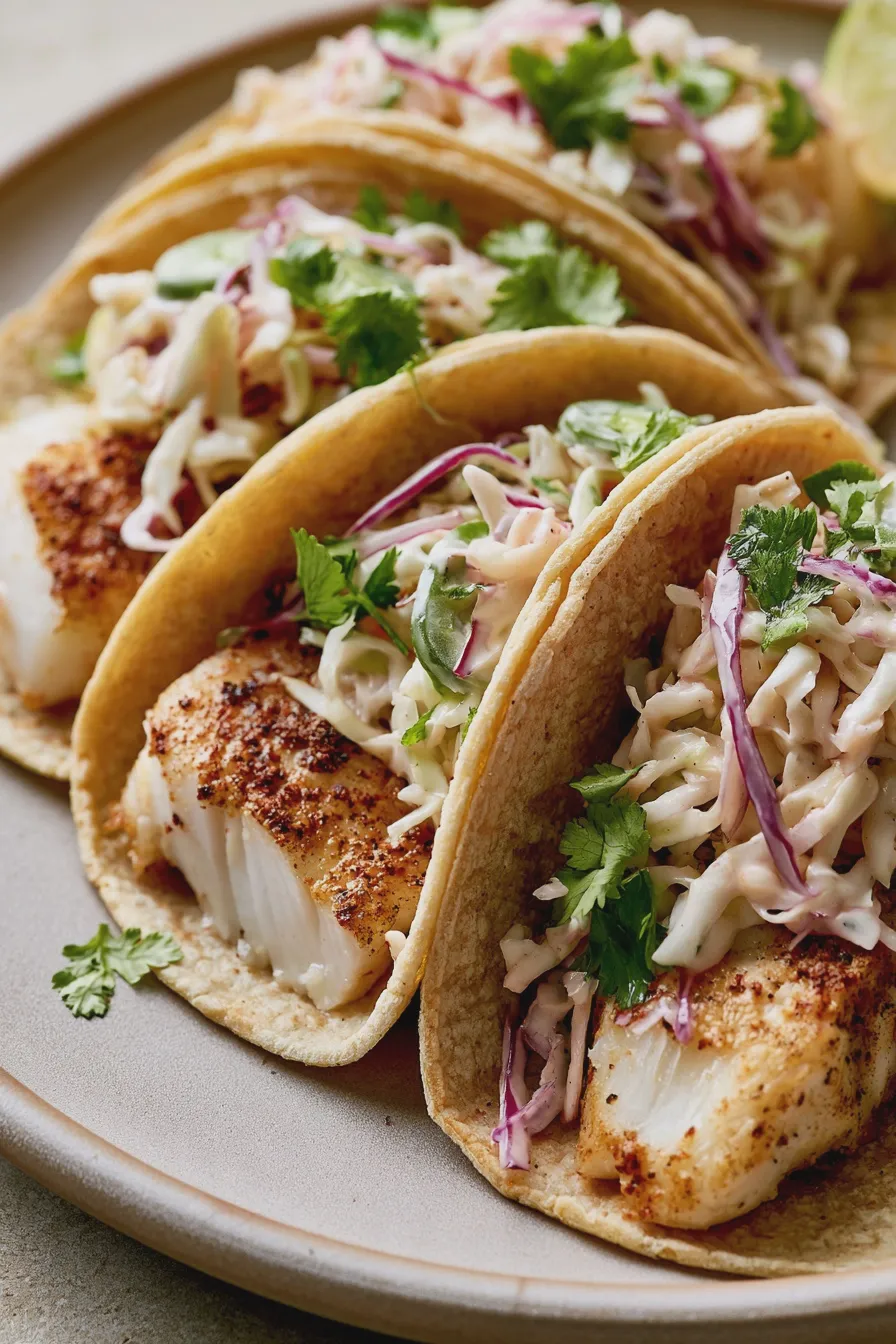 tacos de pescado con col