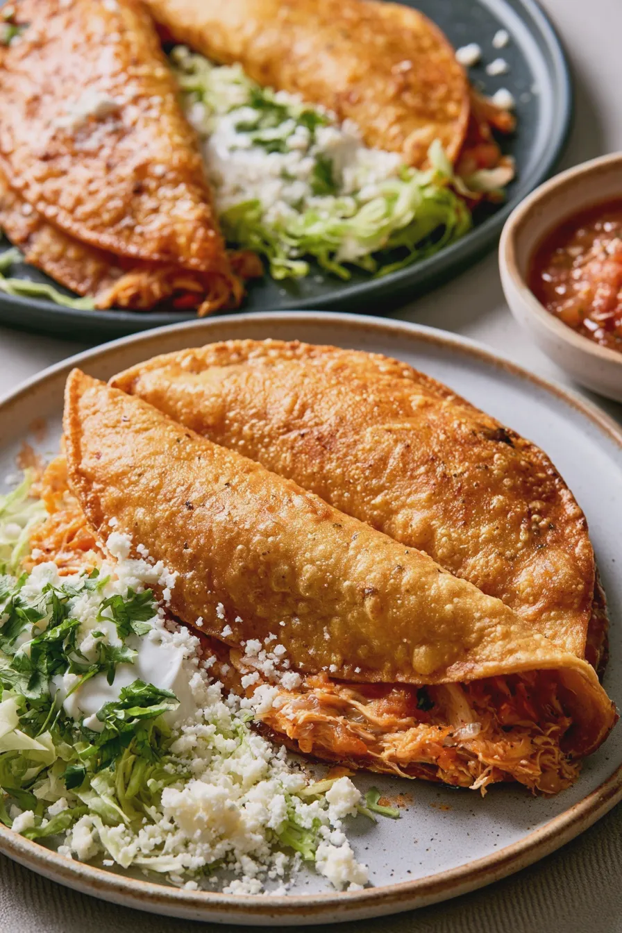 tacos dorados de pollo
