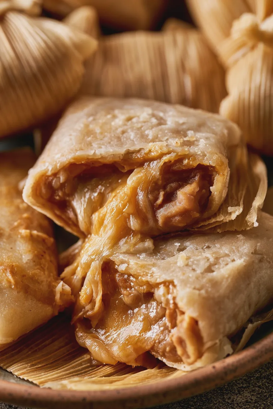 tamales de frijol y queso