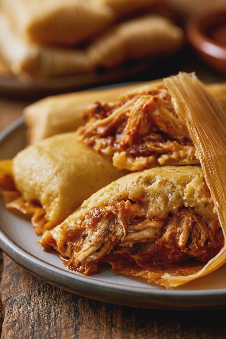 tamales de pollo