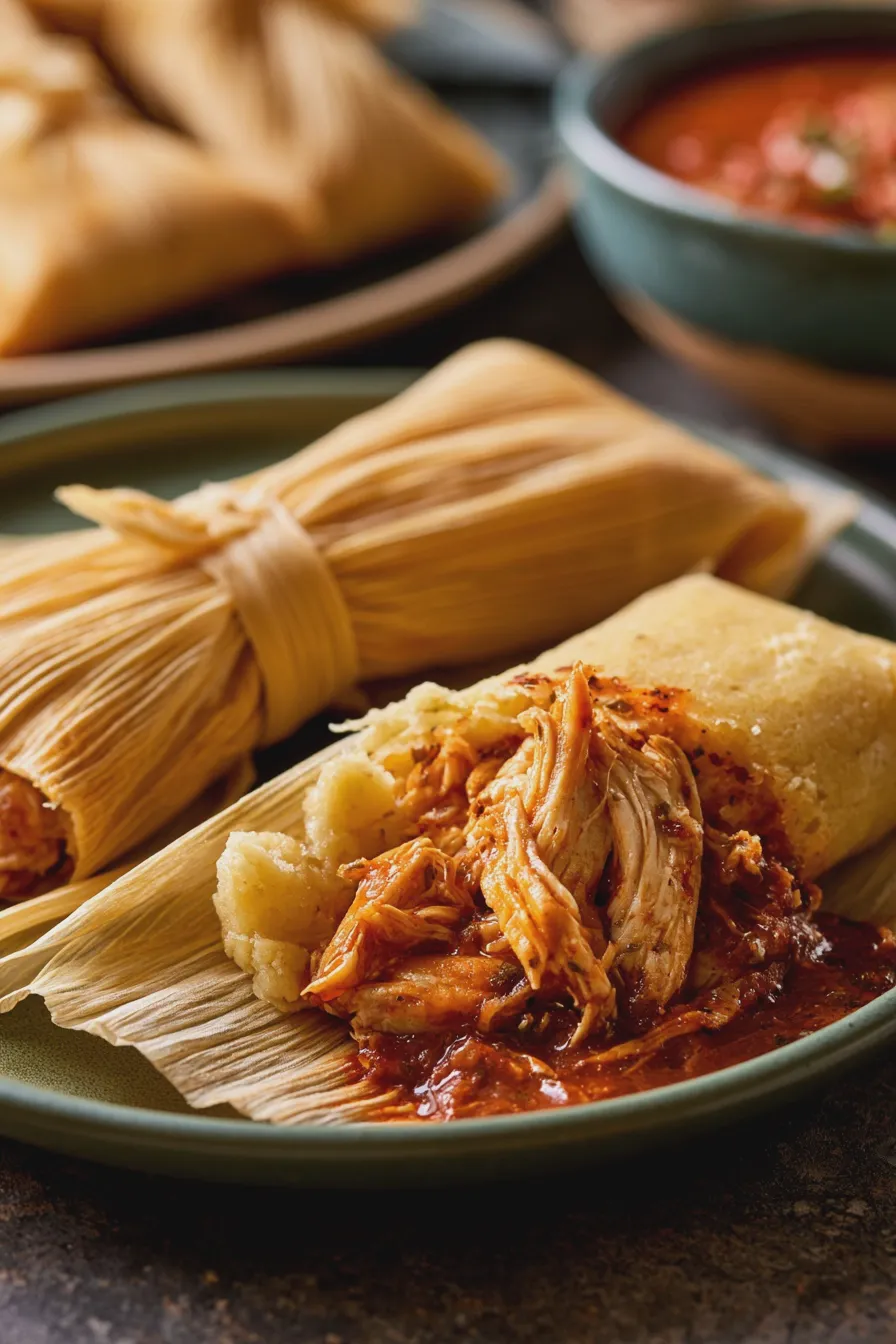 tamales de pollo