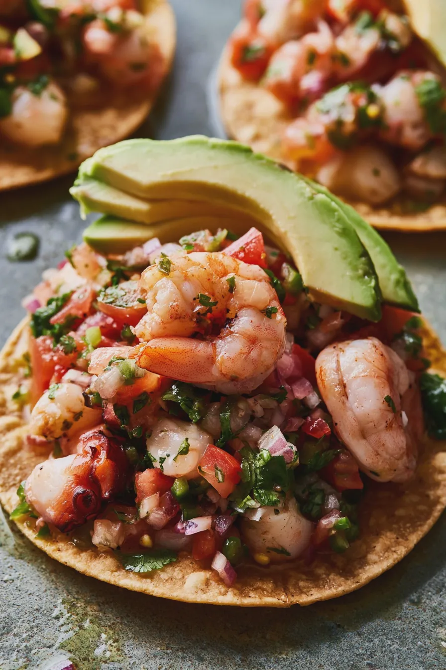 tostadas de mariscos
