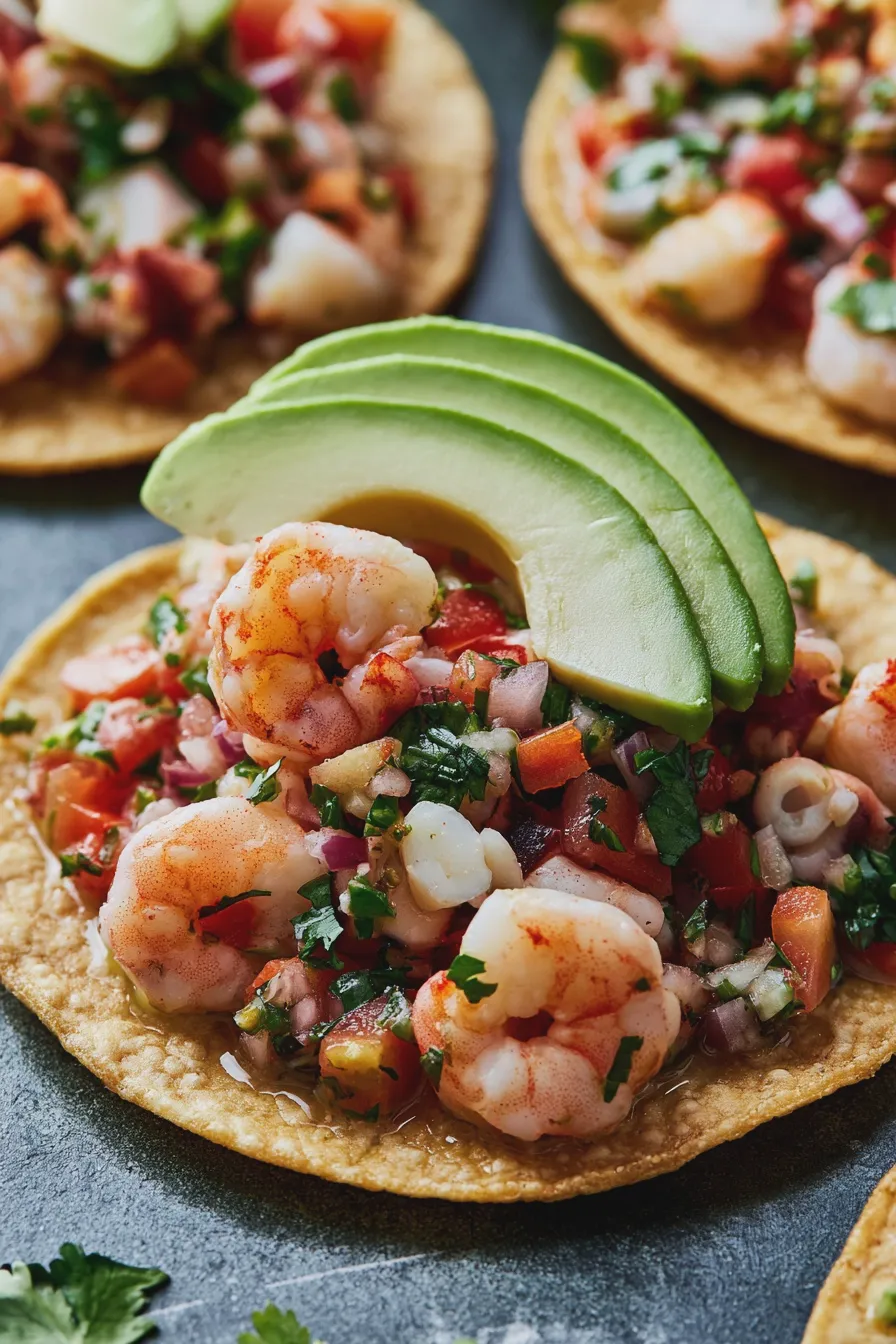 tostadas de mariscos