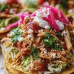 tostadas de pollo